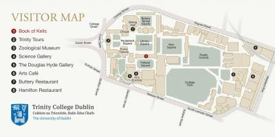 Karta över Trinity College