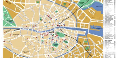 Karta Dublins centrum