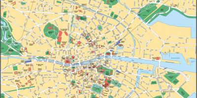 dublin sevärdheter karta Dublin karta   Kartor Dublin (Irland)